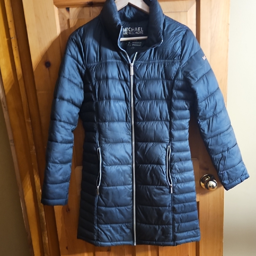 Michael Kors Women's Navy Puffer Coat